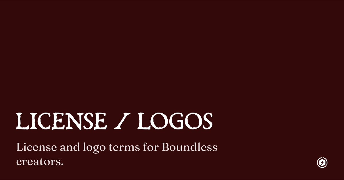 OG image preview for License and Logos