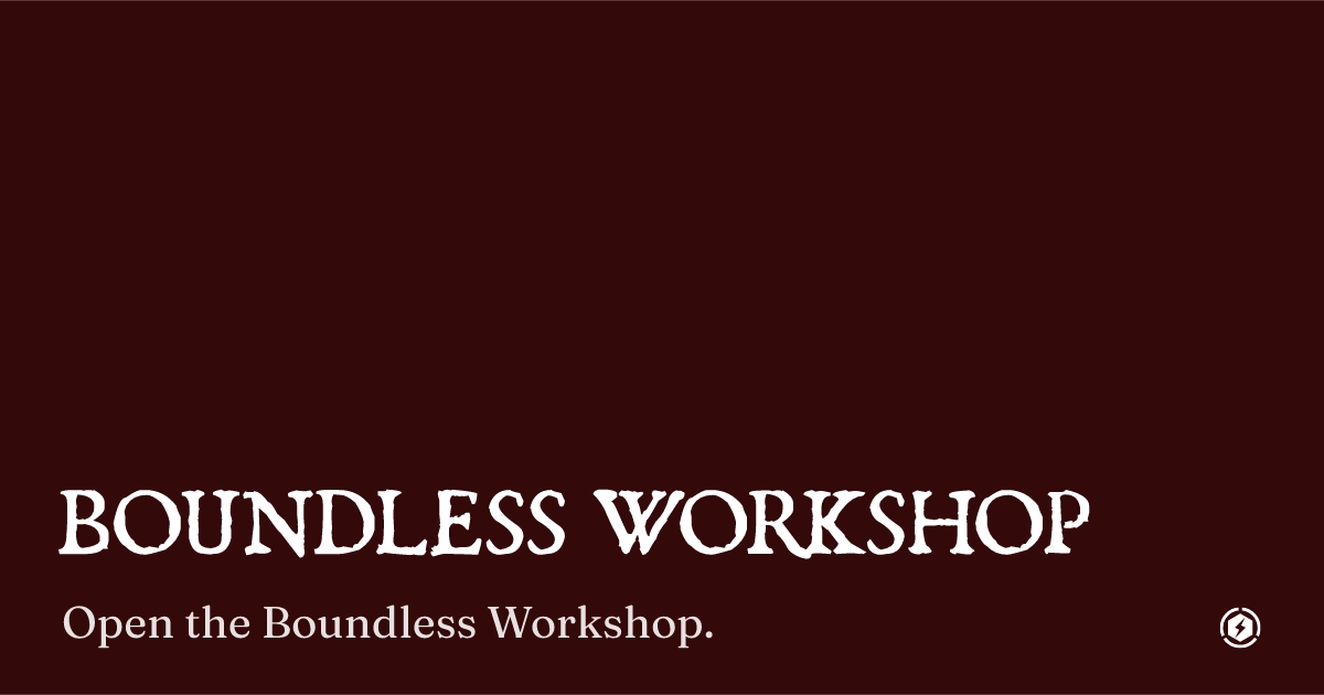 OG image preview for Boundless Workshop