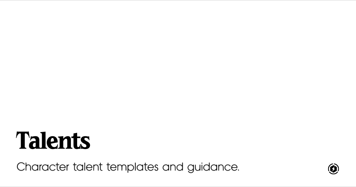 OG image preview for Talents