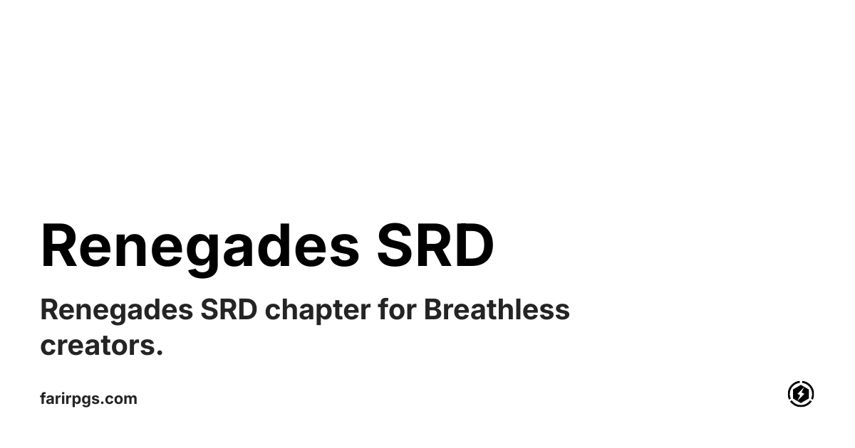 OG image preview for Renegades SRD 