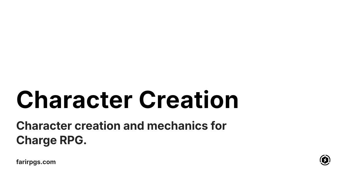 OG image preview for Character Creation