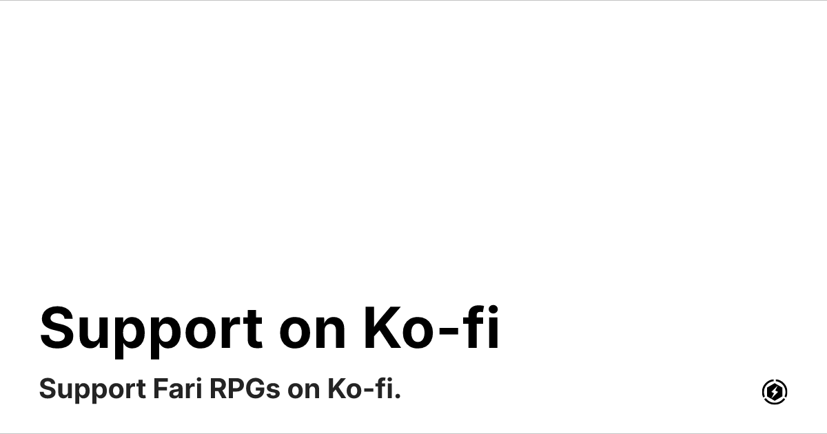 OG image preview for Support on Ko-fi
