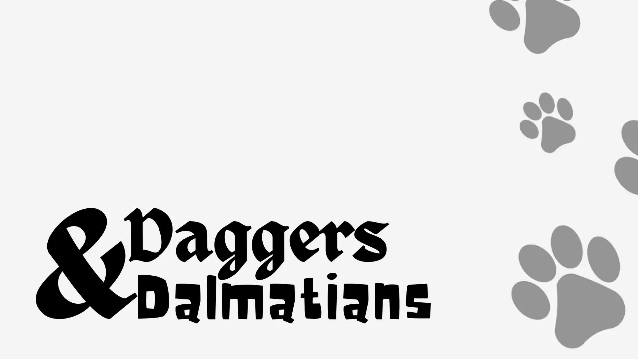 Daggers and Dalmatians hero art