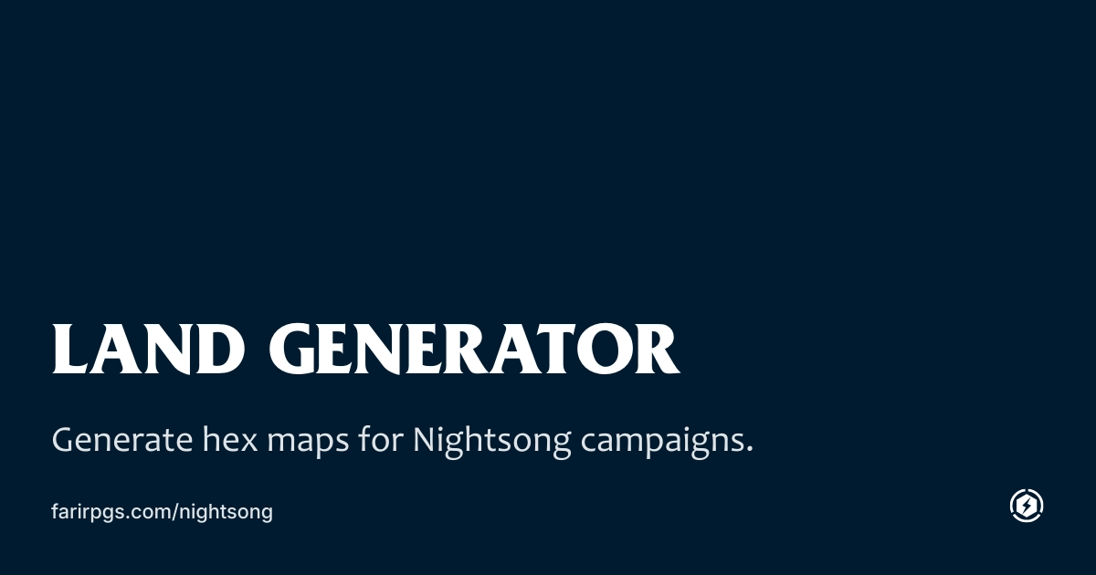 OG image preview for Land Generator - Nightsong