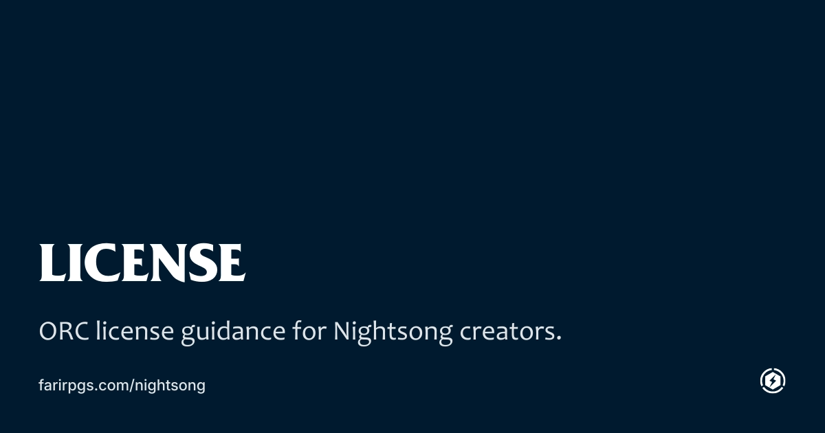 OG image preview for License - Nightsong
