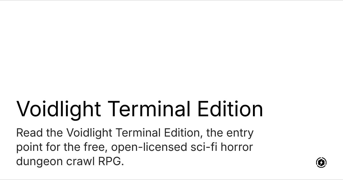 OG image preview for Voidlight Terminal Edition