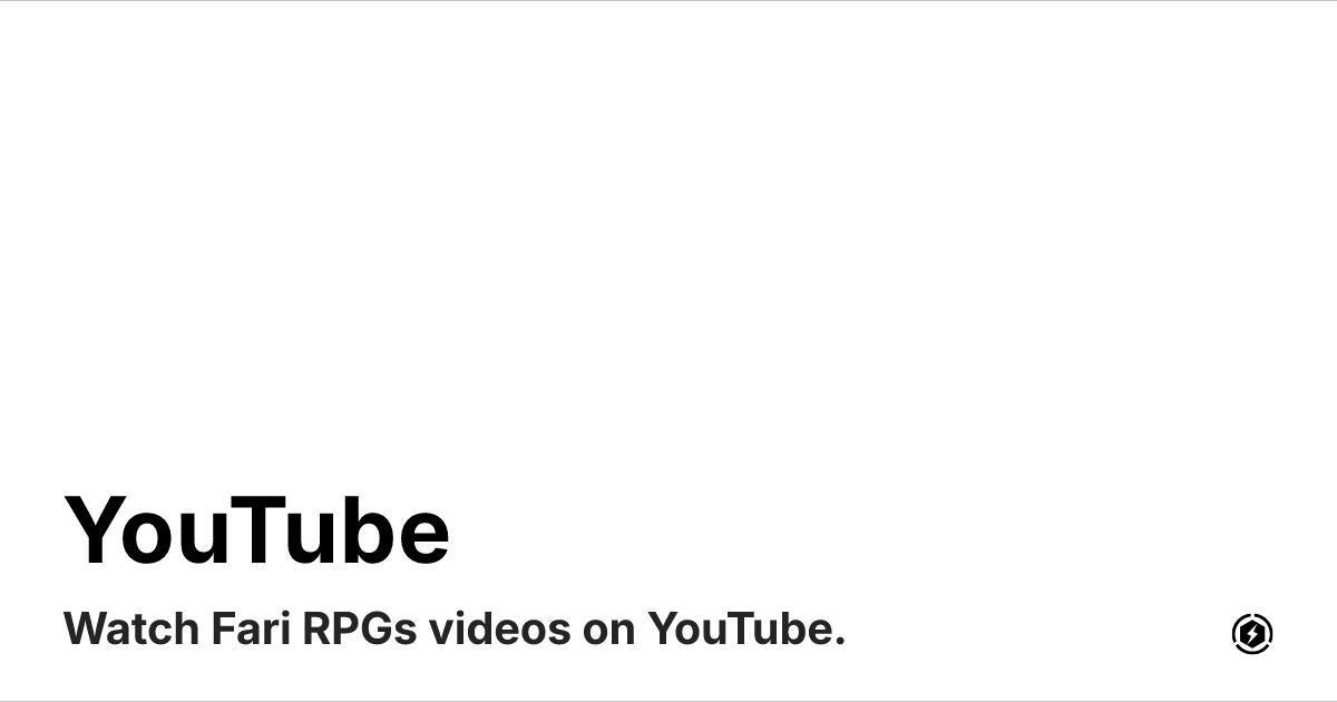 OG image preview for YouTube